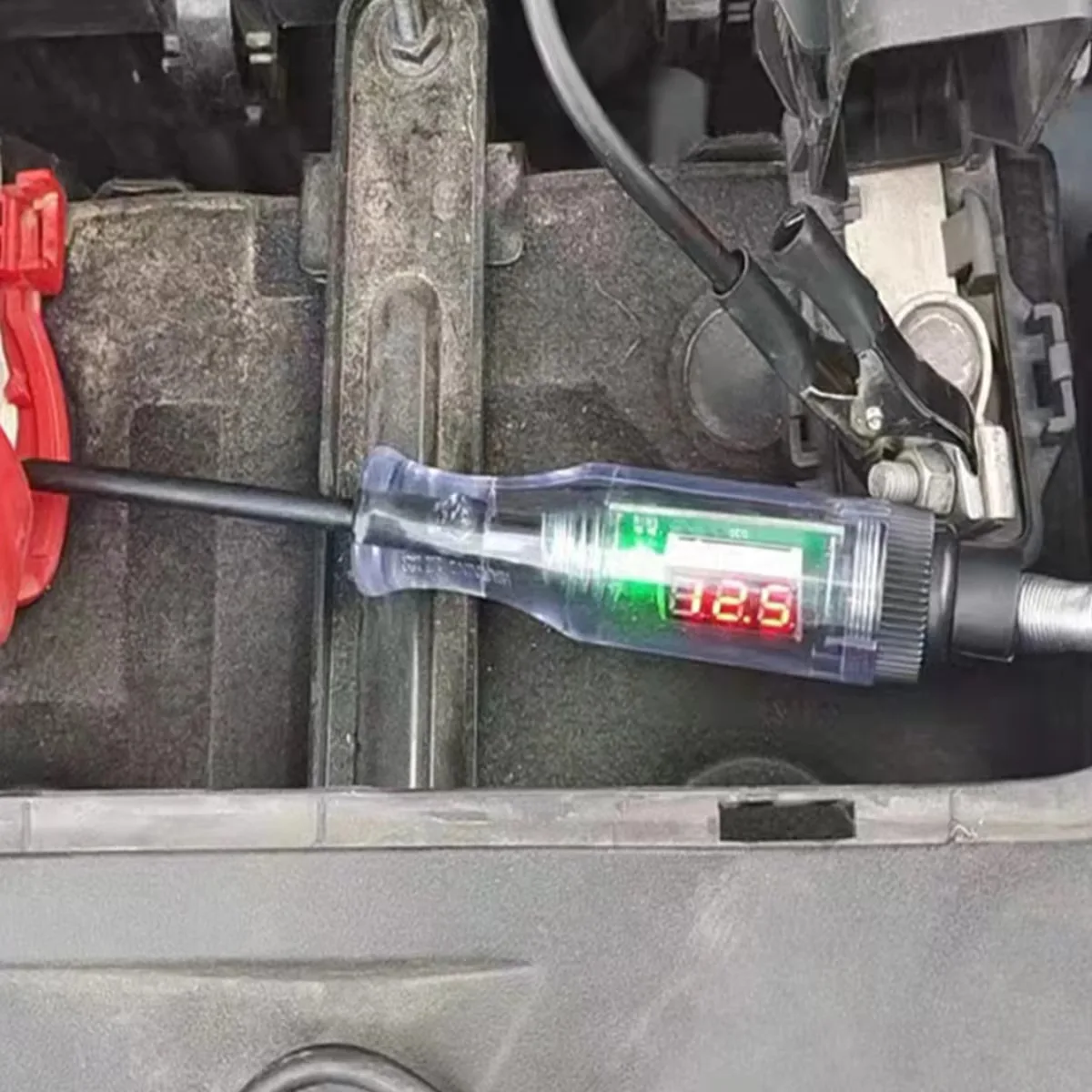 Probador de circuito de voltaje para coche y camión, pluma de prueba de sonda de diagnóstico de coche, bombilla, pluma medidora eléctrica, herramientas de reparación, 6V, 12V, 24V