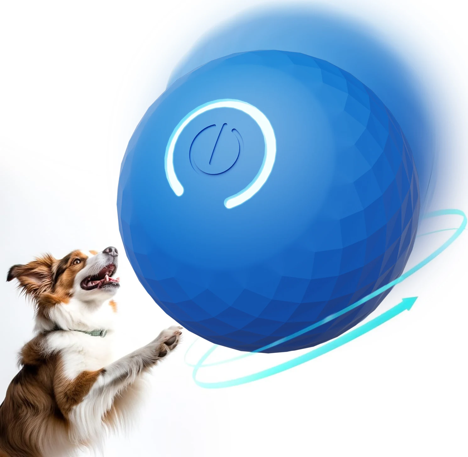 Pelota de juguete inteligente para perros, pelota rodante que rebota en movimiento automático para perros pequeños y medianos, juguete para gatos, pelota para perros recargable por USB, pelota de goma nueva