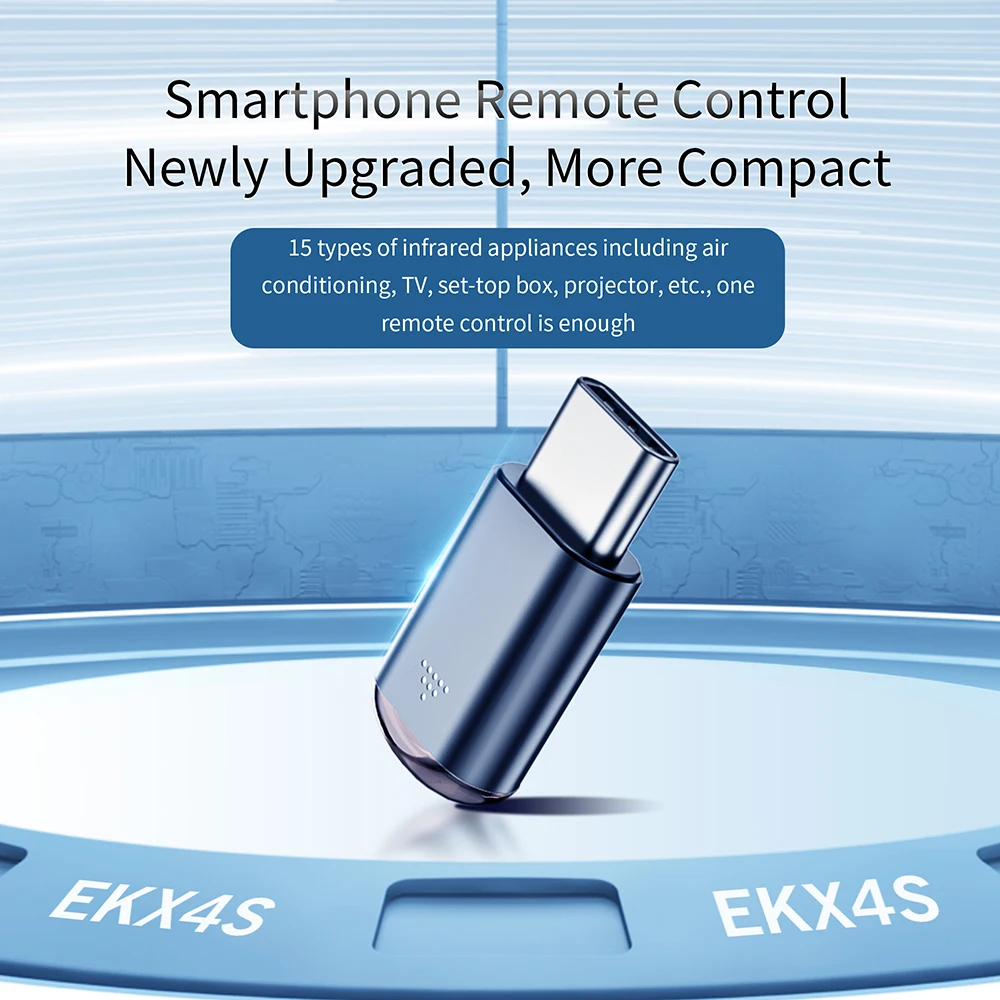 Adaptador de transmisor infrarrojo para teléfono inteligente tipo C, adaptador de Control de aplicación inteligente, control remoto por infrarrojos adecuado para televisión