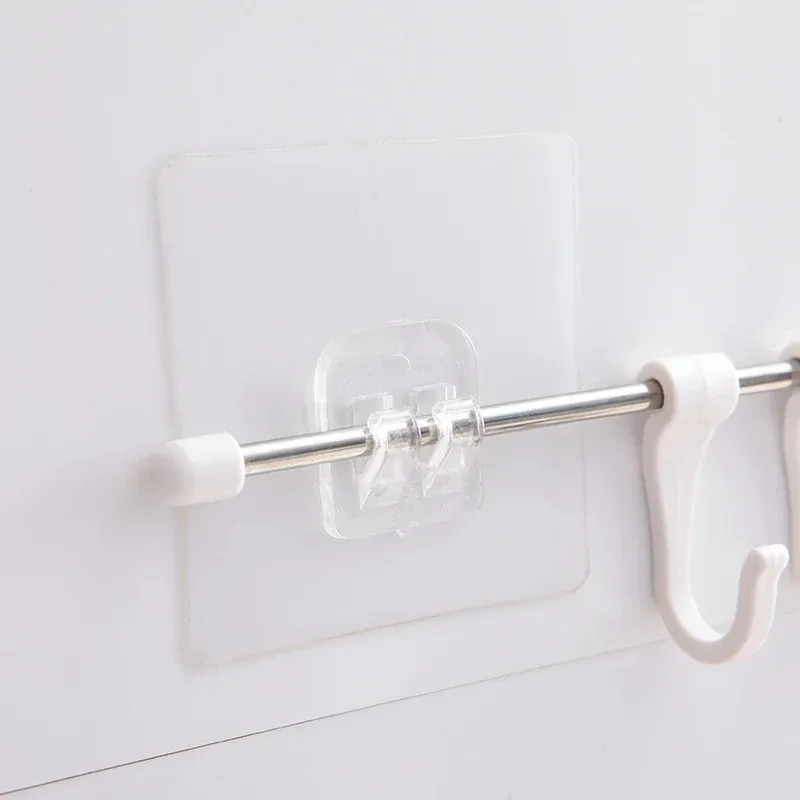 1-40 pezzi ganci autoadesivi supporto per appendere mensola trasparente gancio per cucina bagno portaoggetti da parete adesivi di fissaggio gadget