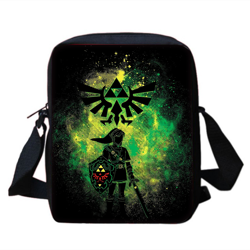 男性と女性のためのZeldasの伝説のプリントショルダーバッグ,カジュアルな子供のハンドバッグ,ショッピングバッグ,ショッピングバッグ,男の子と女の子