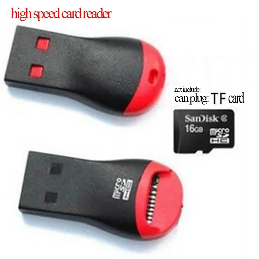 Мультяшный свисток в форме мини-USB 2.0 Micro UE TF Flash Memory Card Reader, адаптер SD Reader 1 в 1 для ноутбука, мобильного телефона lector