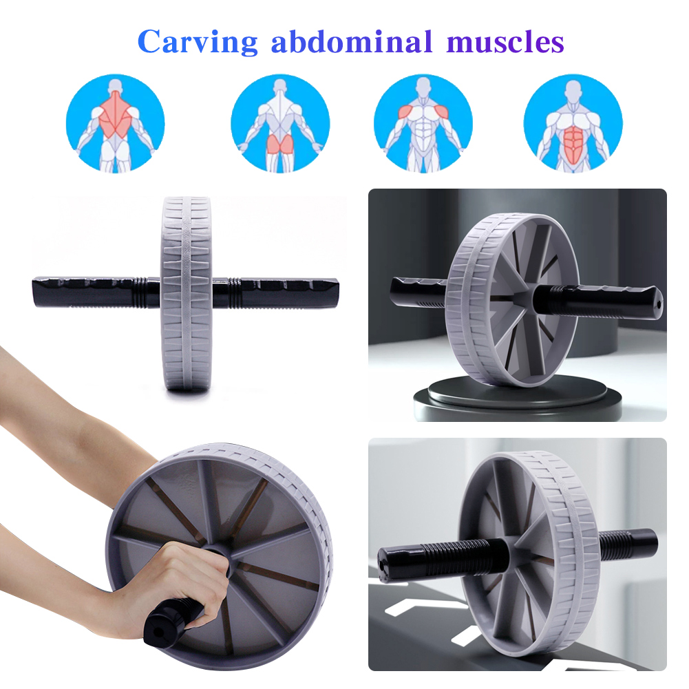 Workout AB Roller Wheel Antislip buikwiel Geen lawaai Buiktrainer Buiktrainer voor thuisgymnastiek Krachttraining