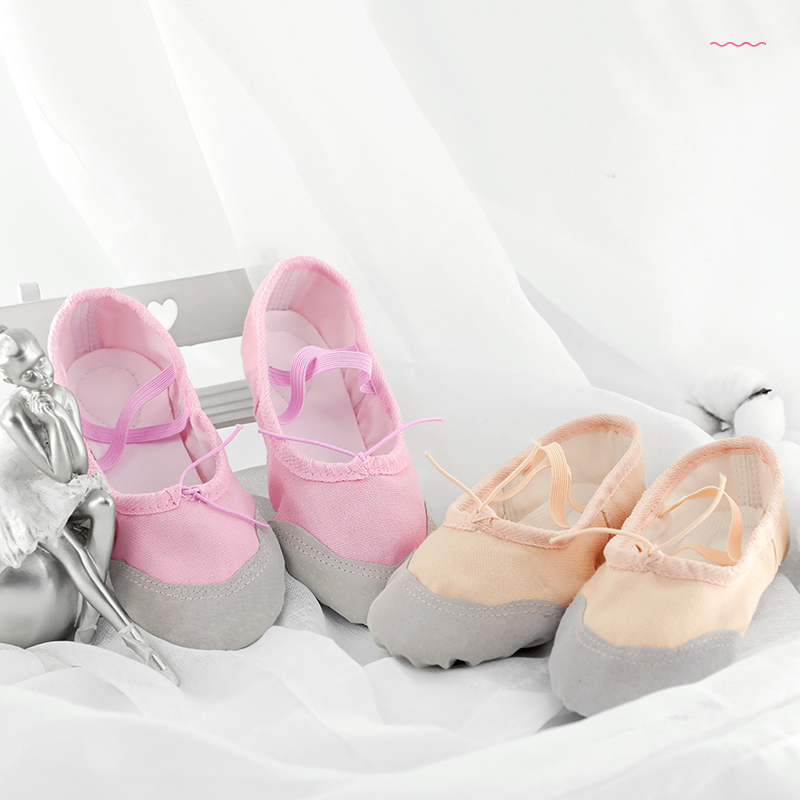 Mädchen-Ballettschuhe mit Kordelzug, Kinder-Tanzschuhe mit weichen Sohlen, professionelle Tanzschuhe für Erwachsene, verschleißfest, rutschfest, Ballerina-Schuh