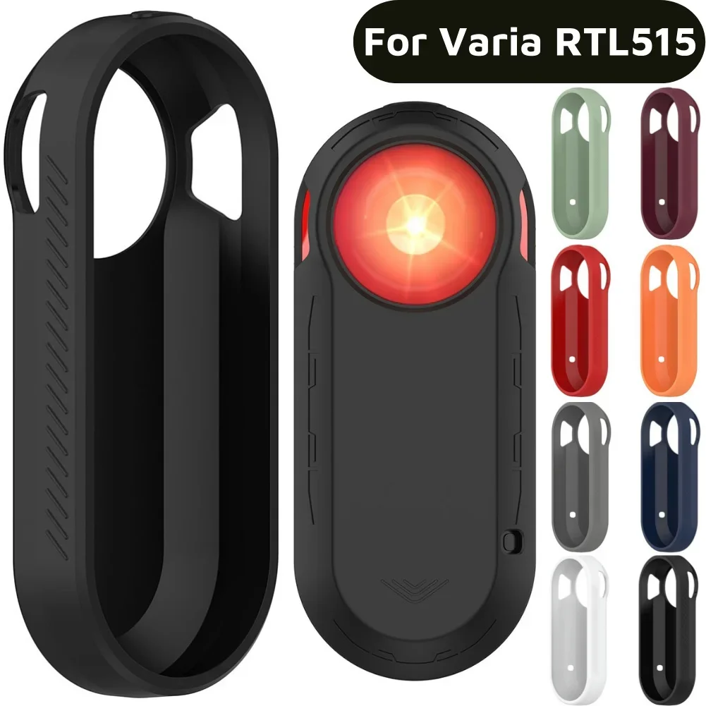 Silikon-Rücklicht-Schutzhülle, waschbar, Lichtschutzhülle, Anti-Verlust, stoßfest, staubdicht, für Garmin Varia RTL515