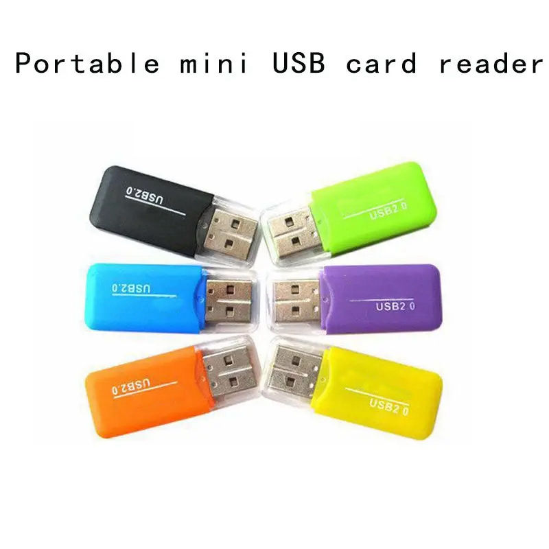 ポータブルミニ USB 2.0 TF メモリ SIM カードリーダー高速 T-フラッシュアダプタ PC ラップトップノートブックコンピュータ車両スピーカー