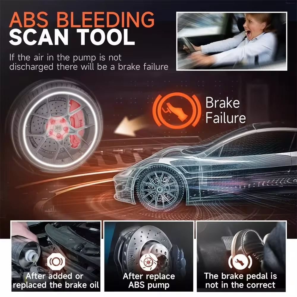 FOXWELL NT630 Plus OBD2-scanner ABS SRS-codelezer Automotive OBD II Airbag-diagnostische ABS-rem Bloeden Diagnostische scantool