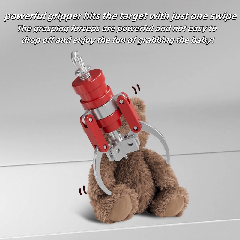 Creatieve Mini Grijper Vingertop Decompressie Tool Sleutelhanger Pop Machine Klauw DIY Hanger Leuk Speelgoed Cadeau