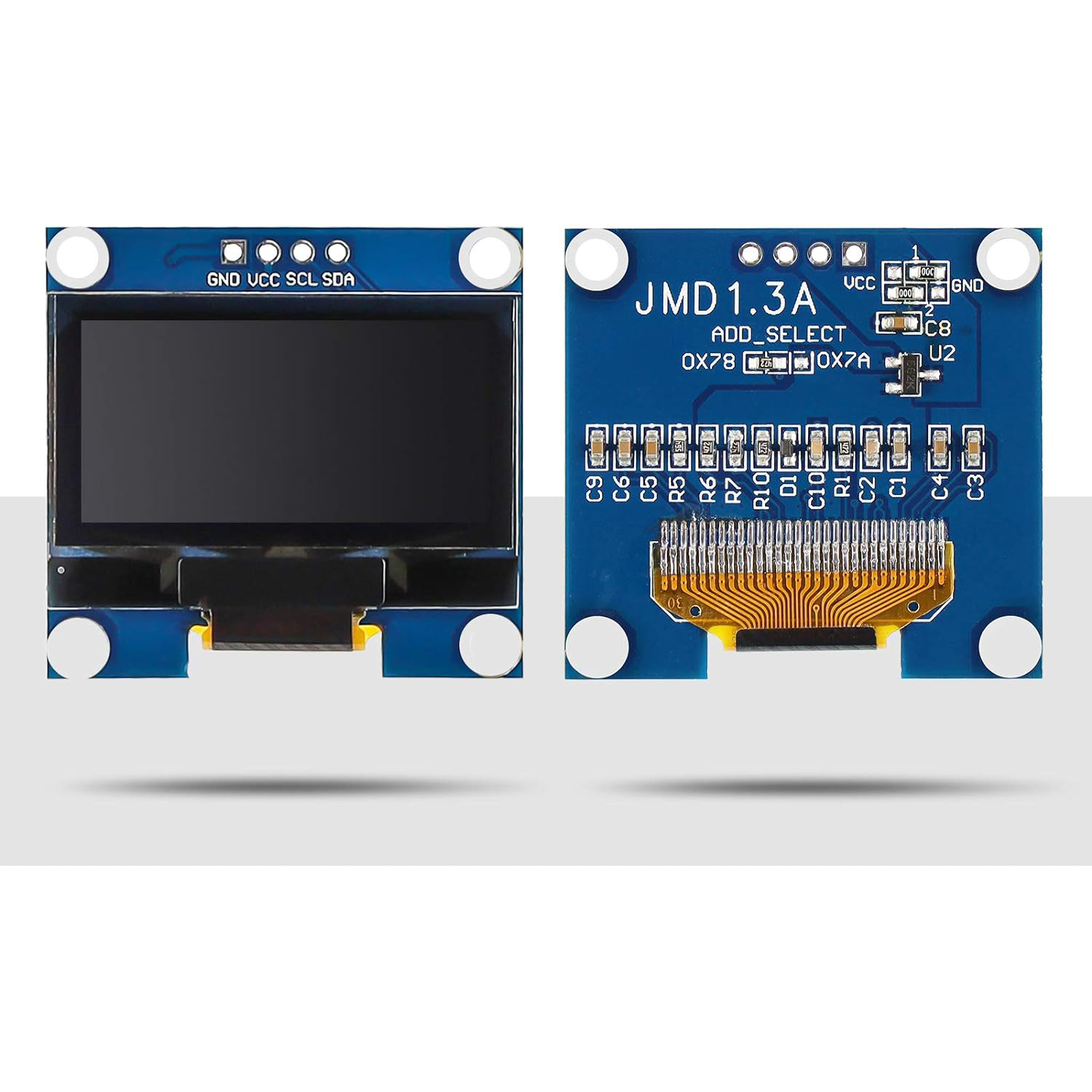 1PCS 1.3" OLED Display Module White Blue Color Drive Chip SH1106 128X64 1.3 Inch LCD LED IIC I2C Communicate For Arduino