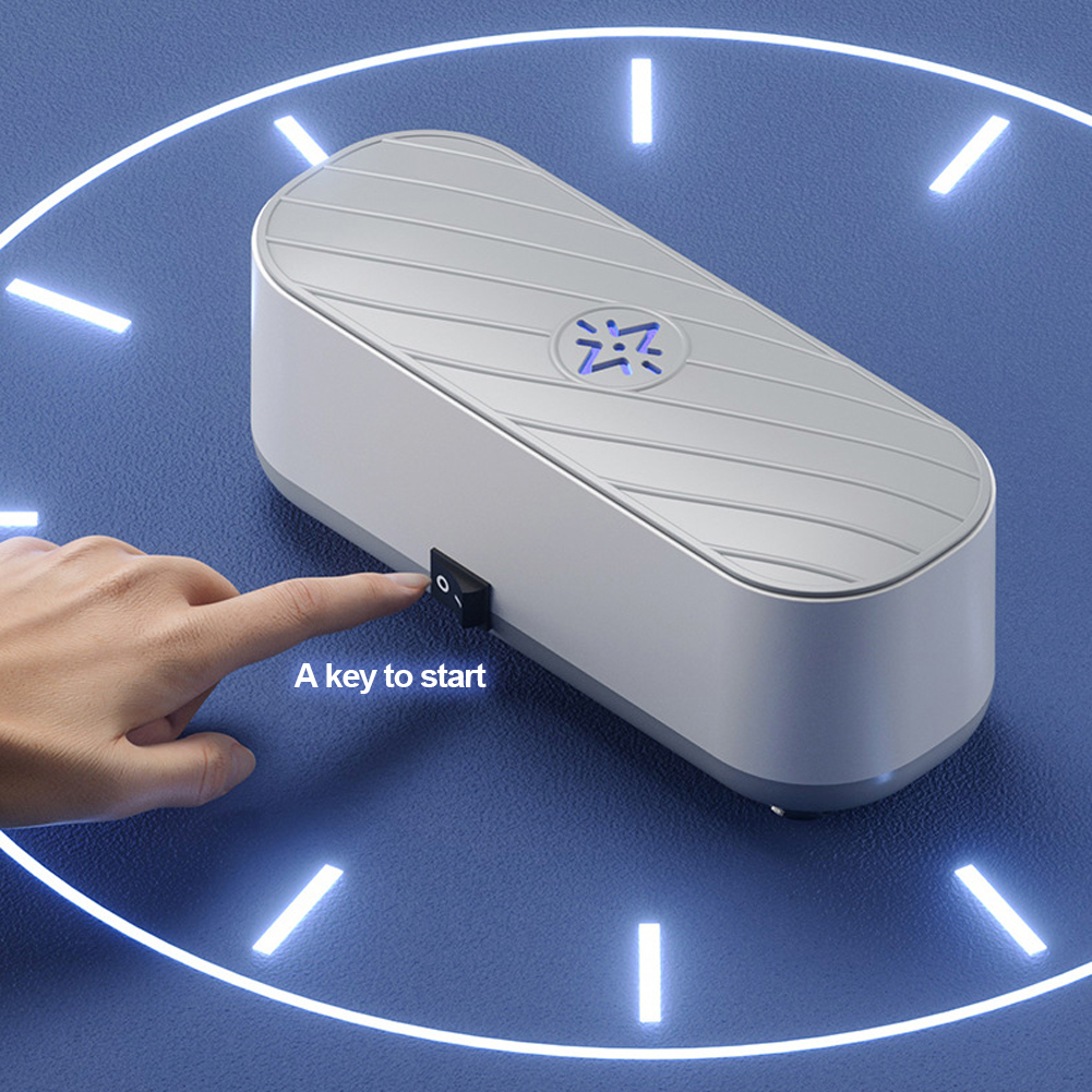 Macchina per la pulizia ad ultrasuoni Pulitore per lavaggio a vibrazione ad alta frequenza ricaricabile tramite USB Detergente per gioielli, occhiali, protesi