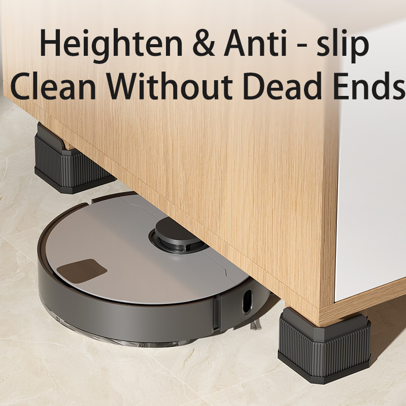 Adjustable Height Furniture Risers - High Load - Bearing, Triple Anti - Slip for Sofa, Bed & Desk