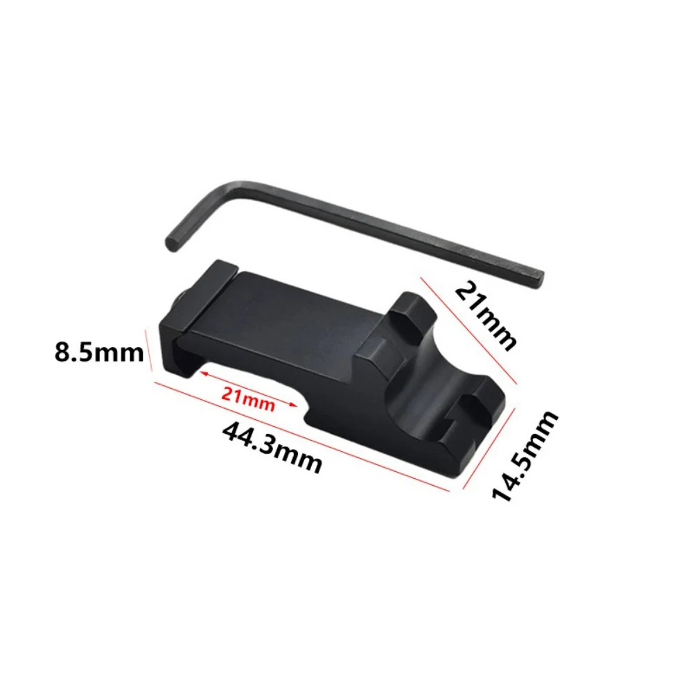 Tactical 45 Degree Angle Offset Side Adapter 20mm Picatinny Rail Weaver Rail Flashlight Accessories Scope Tools Accessories
