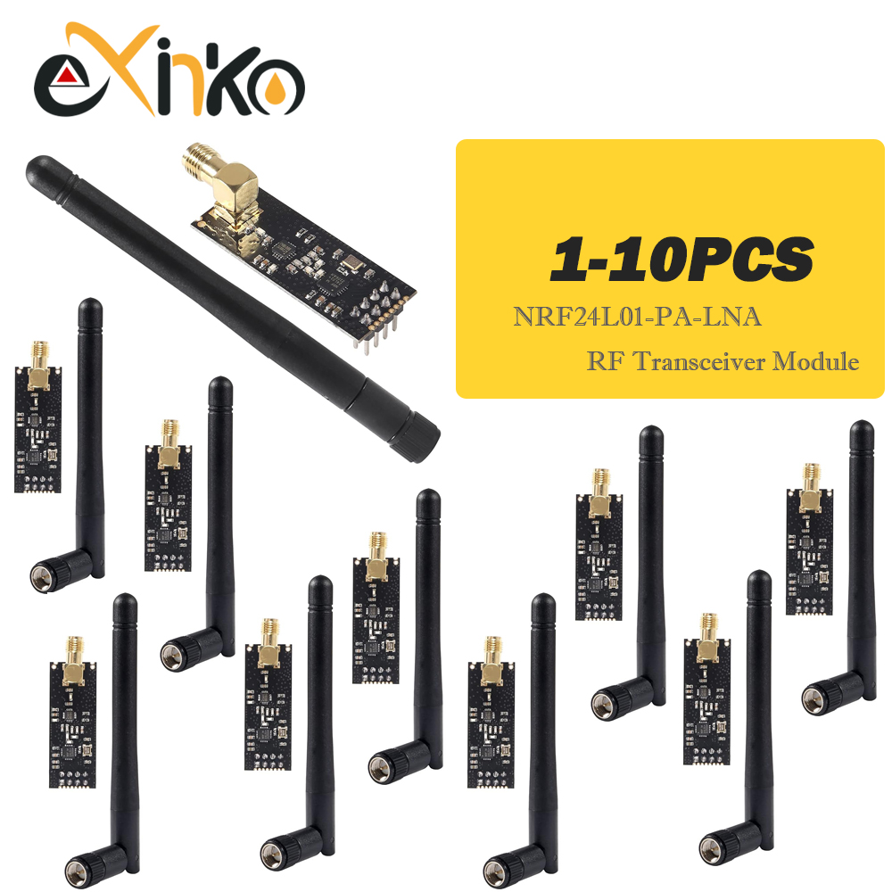 1-10 шт. NRF24L01 + PA + LNA 2,4G беспроводной модуль 1100 метров на большие расстояния с антенной