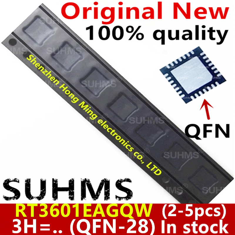 (2–5 Stück) Neues RT3601 RT3601E RT3601EA RT3601EAGQW 3H=.. QFN-28