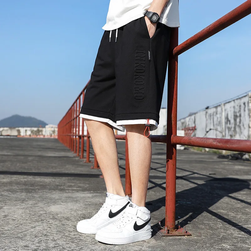 Quần Short Nam Mùa Hè Lứa Đôi Tình Dục Quần Đáy Quần Mở Thoáng Khí Bé Trai Dài Năm Phút Quần Xu Hướng Thể Thao Và Giải Trí Quần joker