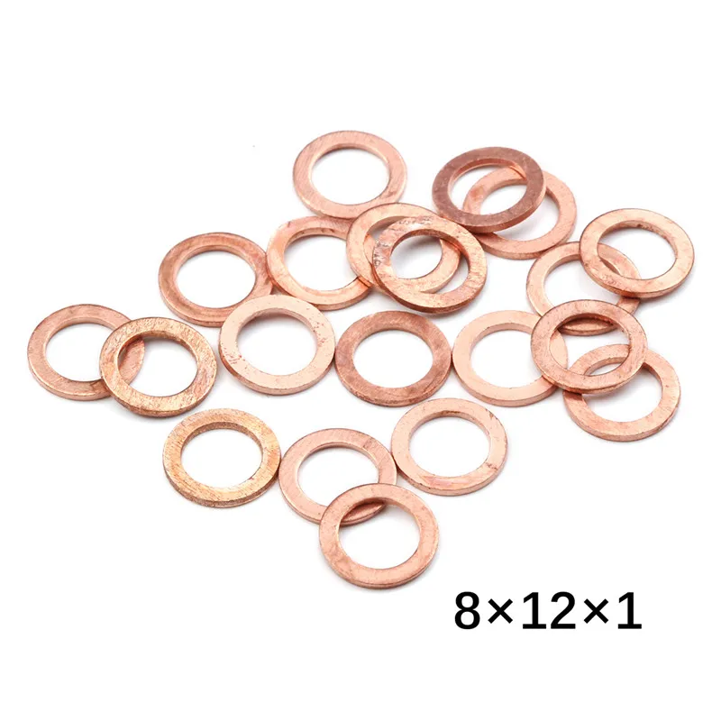 10/20/50 Con Đồng Nguyên Khối Máy Giặt Bằng Phẳng Vòng Đệm Hút Bùn Inox Cắm Dầu Dấu Phụ Kiện 10X14X1MM Rửa Siêu Tốc Phần Cứng Phụ Kiện