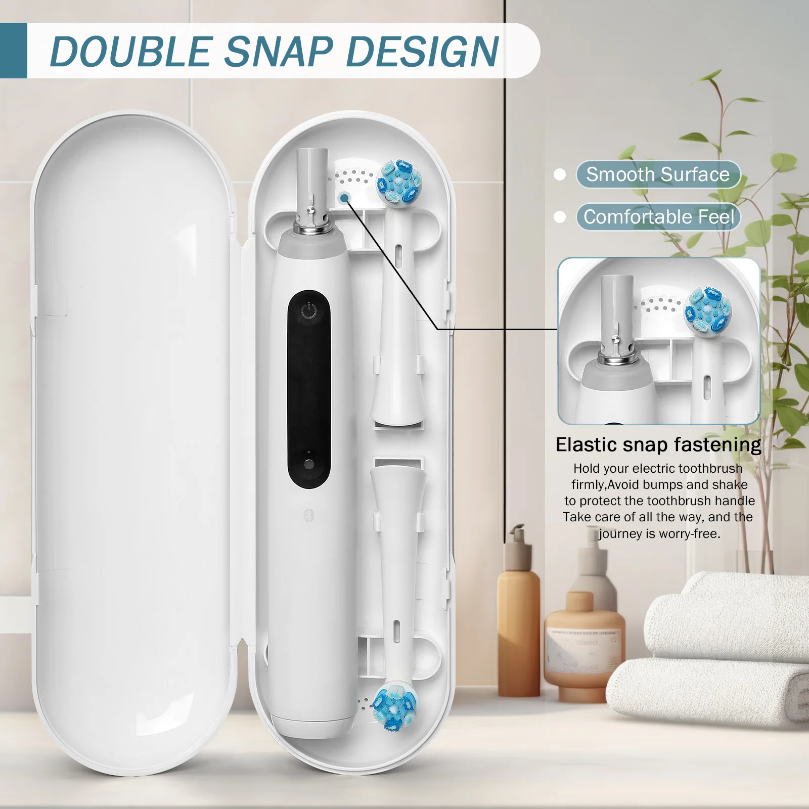 Oralb io 휴대용 방진 칫솔 상자와 호환되는 1PC 전동 칫솔 여행용 상자