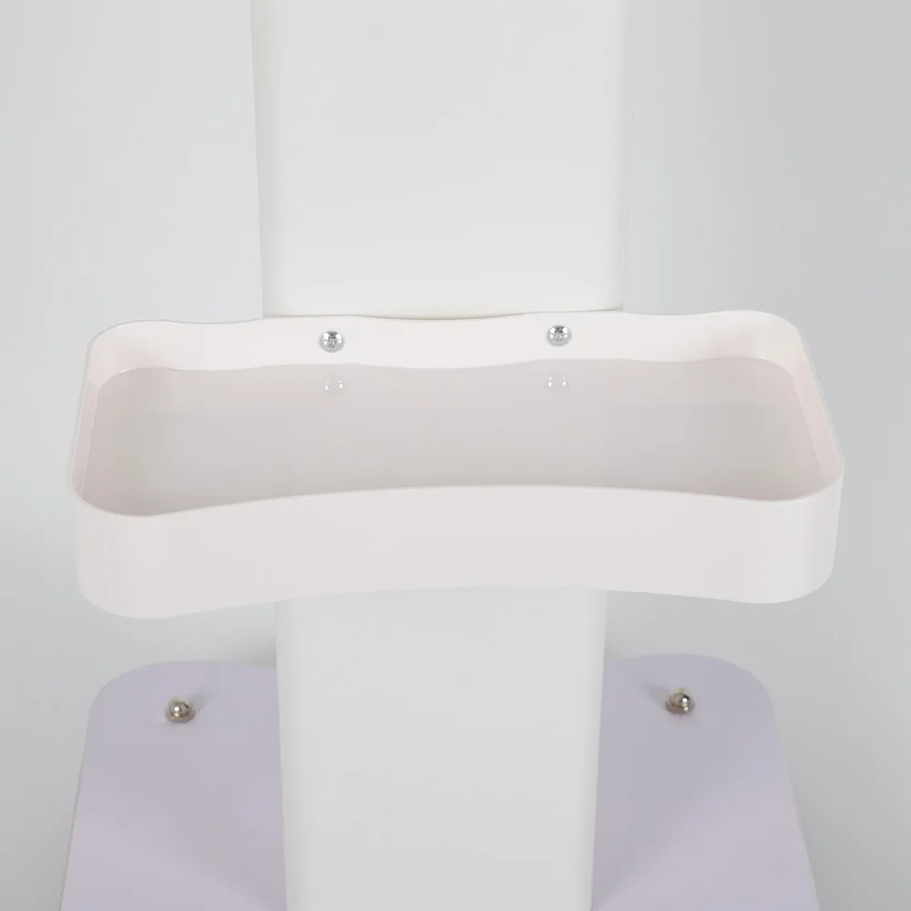 Carrello da salone con capacità di carico elevata, ruote lisce e struttura in legno-metallo resistente per strumenti e forniture di bellezza