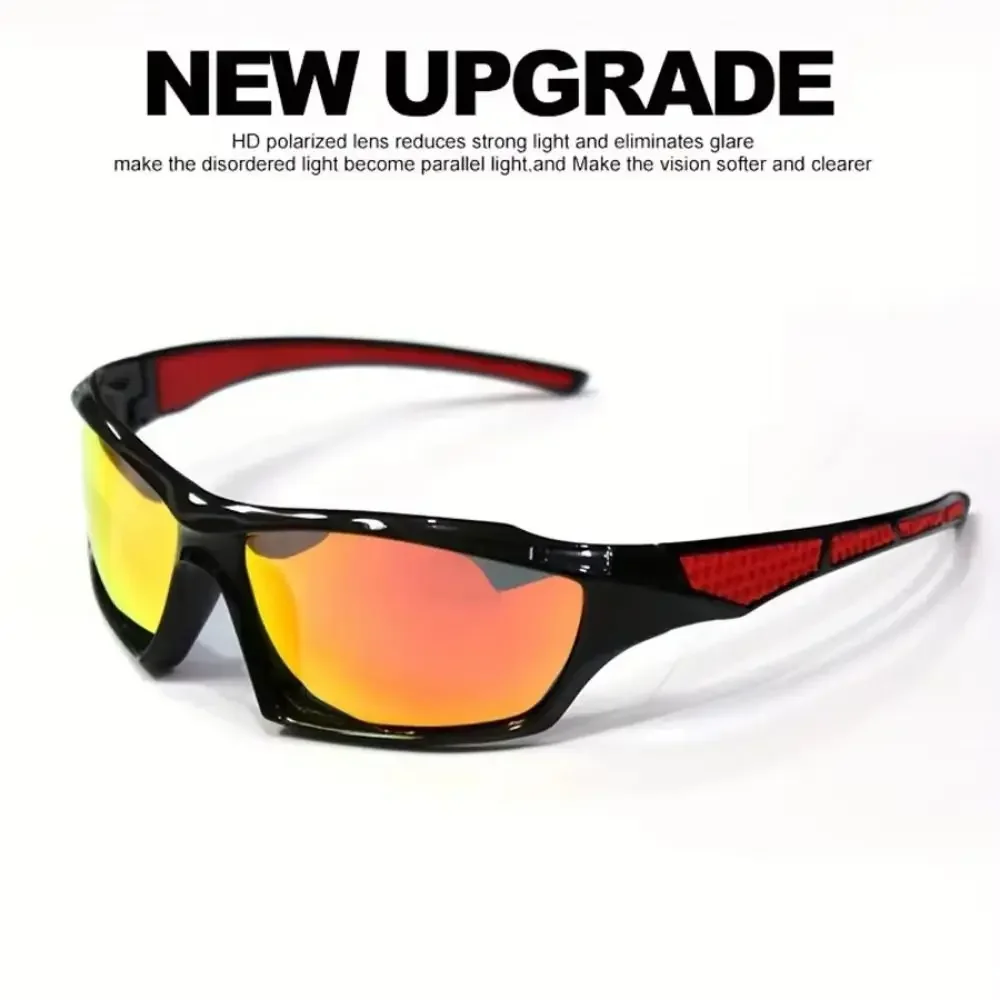 Gafas de sol polarizadas UV400 para ciclismo, gafas de sol para deportes al aire libre, resistentes al viento, resistentes a los rayos UV, para conducir, cómodas y ligeras