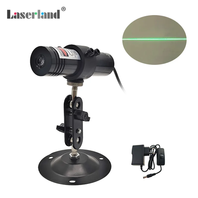 Módulo láser generador de línea verde resistente al agua de 520nm para piedra, carpintería, asignación de corte, 26mm