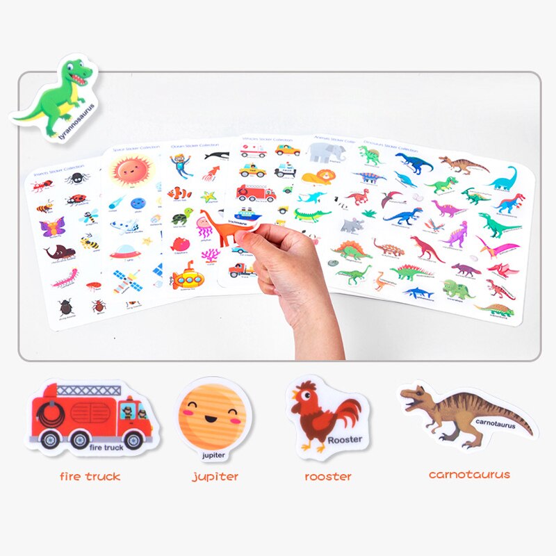Early Childhood Education Scene Sticker Book Focus Teelt Stille Sticker Boek Verlichting Puzzel Cognitief Sticker Boek