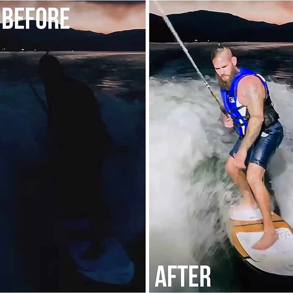 Luces Led impermeables para barcos, 2 luces de 72W, impermeables, probadas, para cubierta/muelle, 2200LMS, 120 °, luz de inundación, luces para barcos