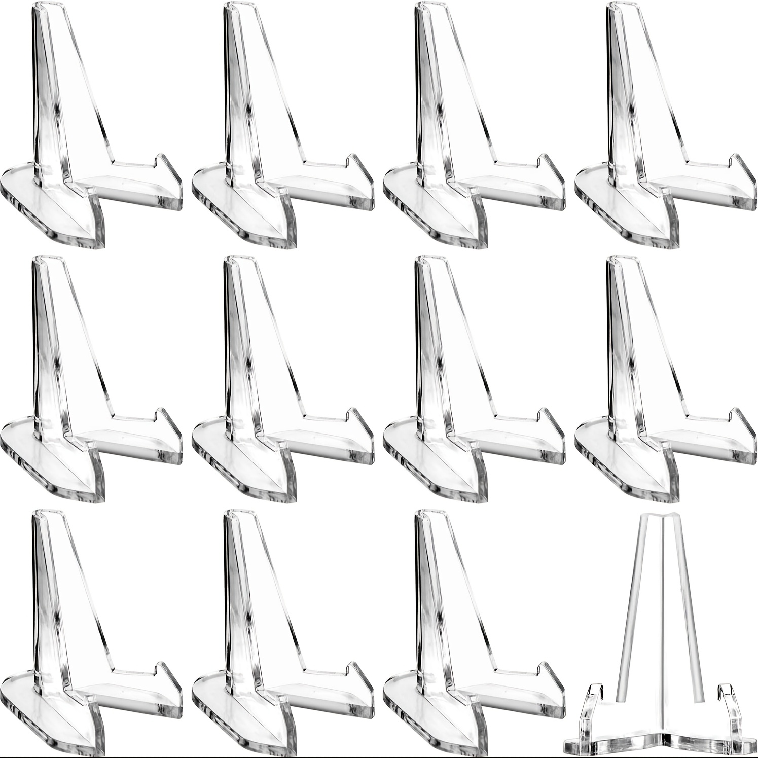 12 шт. акриловая мини-подставка для монет, небольшой мольберт, полка для карты покемонов, памятные монеты, капсула, держатель для медалей