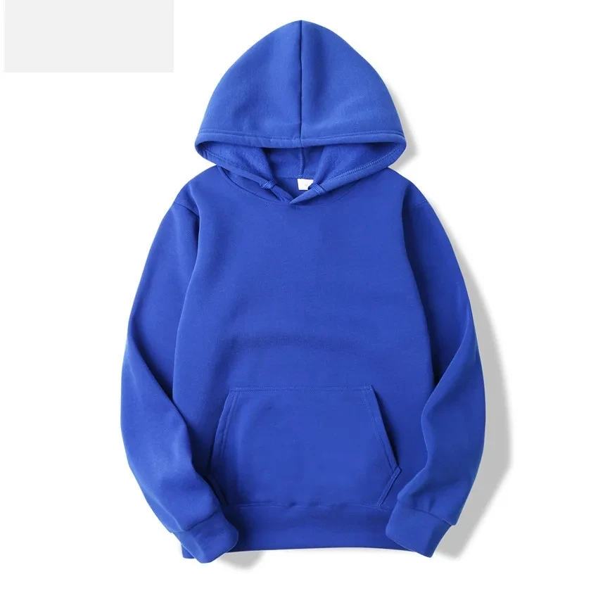 2025, unisex sweatshirt met capuchon, herensweatshirt in effen kleur, heren- en damespullover met lange mouwen en plug-in zak