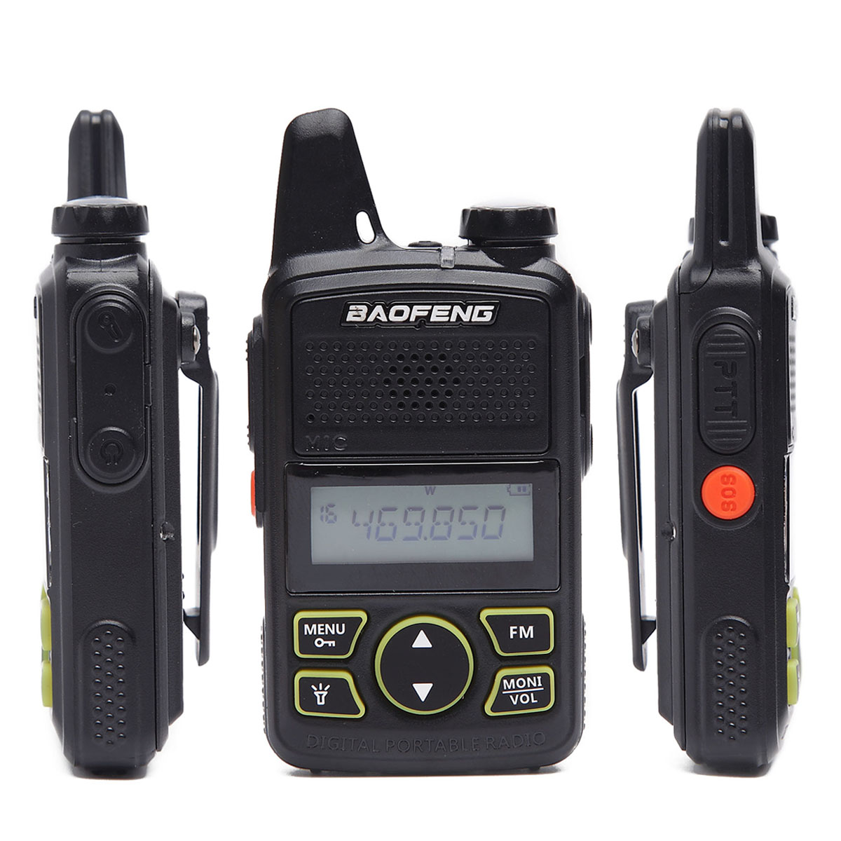 Baofeng BF-T1 Mini-Walkie-Talkie, UHF, 400–470 MHz, 20 Kanäle, tragbar, große Reichweite, USB-Aufladung, Zwei-Wege-Radio für Jagd, Camping