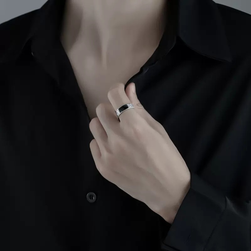 Anillos con diseño de dragón Simple a la moda para hombres y mujeres, regalo Retro Hip Hop, anillo de dedo índice abierto de cobre, accesorios de joyería Punk