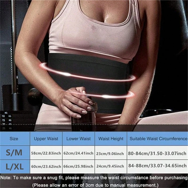 Unisex เอว Trimmer Belly Wrap กีฬาเหงื่อเทรนเนอร์หน้าท้องออกกําลังกาย Body Shaper Tummy Control Slimming ลดน้ําหนักเข็มขัด
