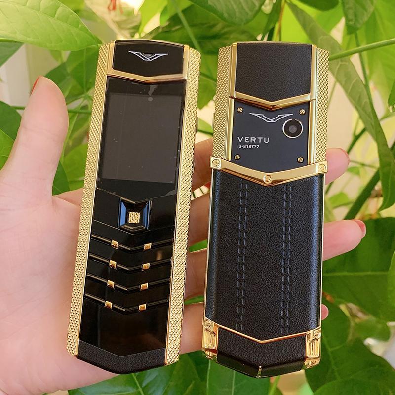 V9 straight plate mobile phone with metal leather body, dual card dual standby invisible keyboard, GSM 2G network, elderly phone