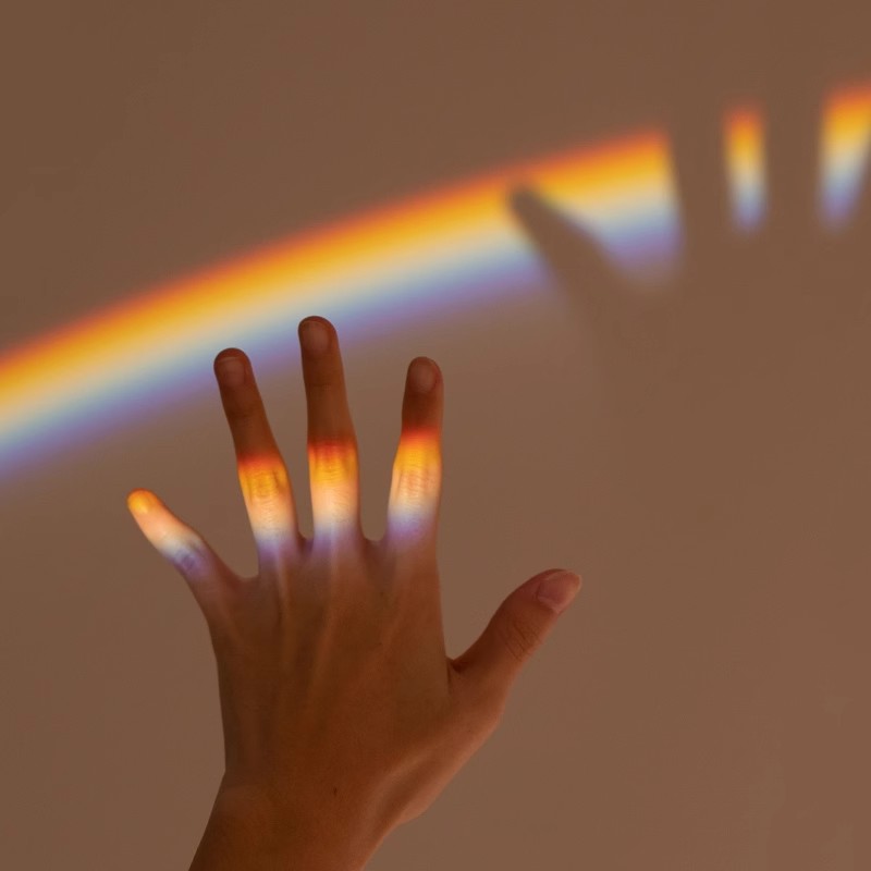 Regenbogen-Schreibtischlampe, Leselampe für Wohnzimmer, Schlafzimmer, perfekte Inneneinrichtung, helle und farbenfrohe Heimbeleuchtung