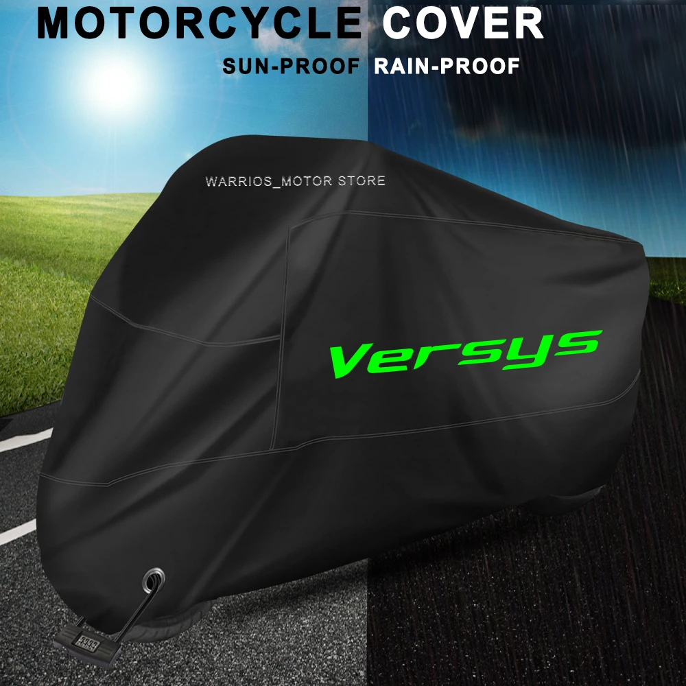 Cubierta impermeable para motocicleta Kawasaki VERSYS Versys, protección UV, a prueba de polvo, a prueba de nieve, para exteriores, lluvia