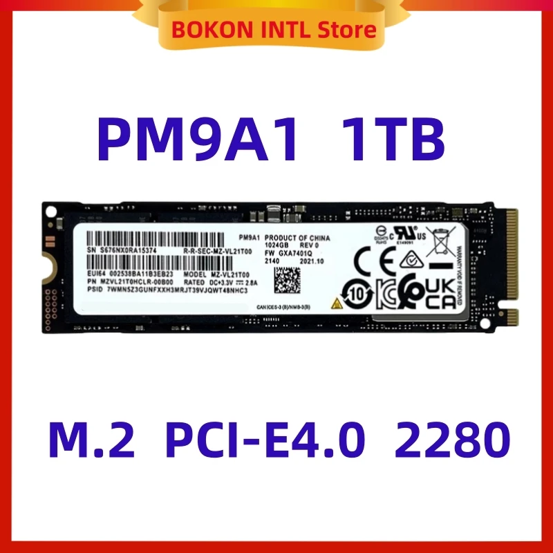 SSD PM9A1 1TB 2TB M2 Nvme PCIe4.0 2280 Internal Solid State Drive 256GB 512GB  FOR SAMSUNG