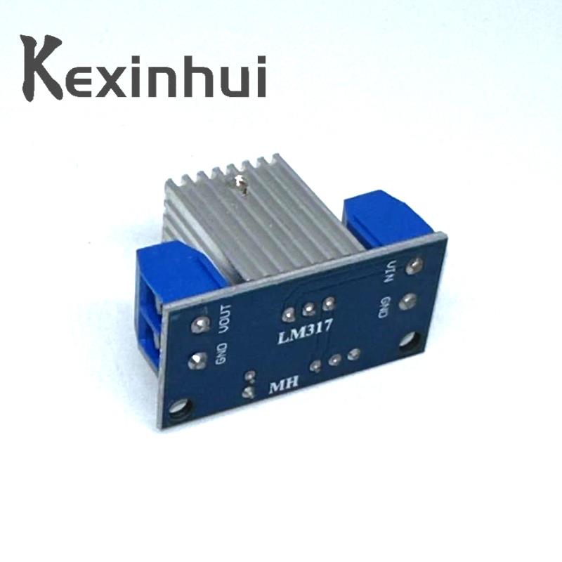 Convertidor de DC-DC LM317, módulo de placa de circuito reductor, regulador lineal LM317, fuente de alimentación de regulador de voltaje ajustable