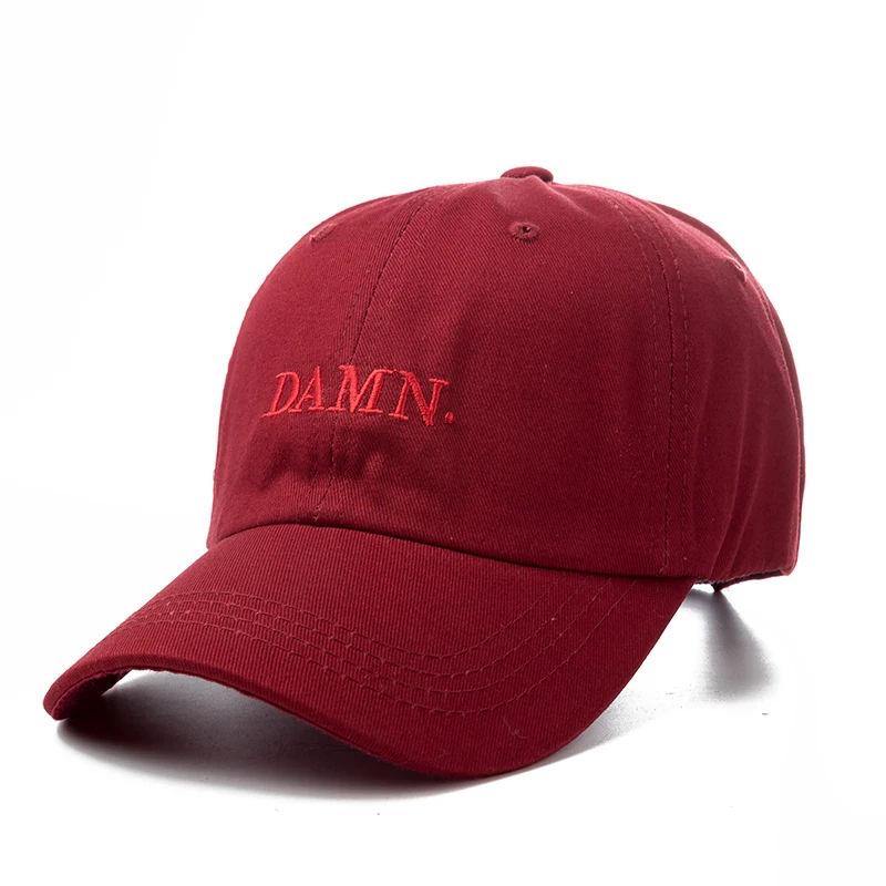 Chapéus bordados DAMN para homens e mulheres, Hip Hop, ShinCharacter Lamar, não estruturado, boné de beisebol.