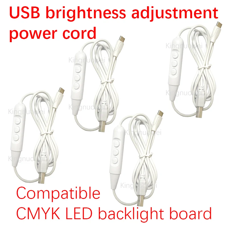 Placa de retroiluminación de cable de alimentación de ajuste de brillo USB-C para placa de retroiluminación LED Bambu CMYK