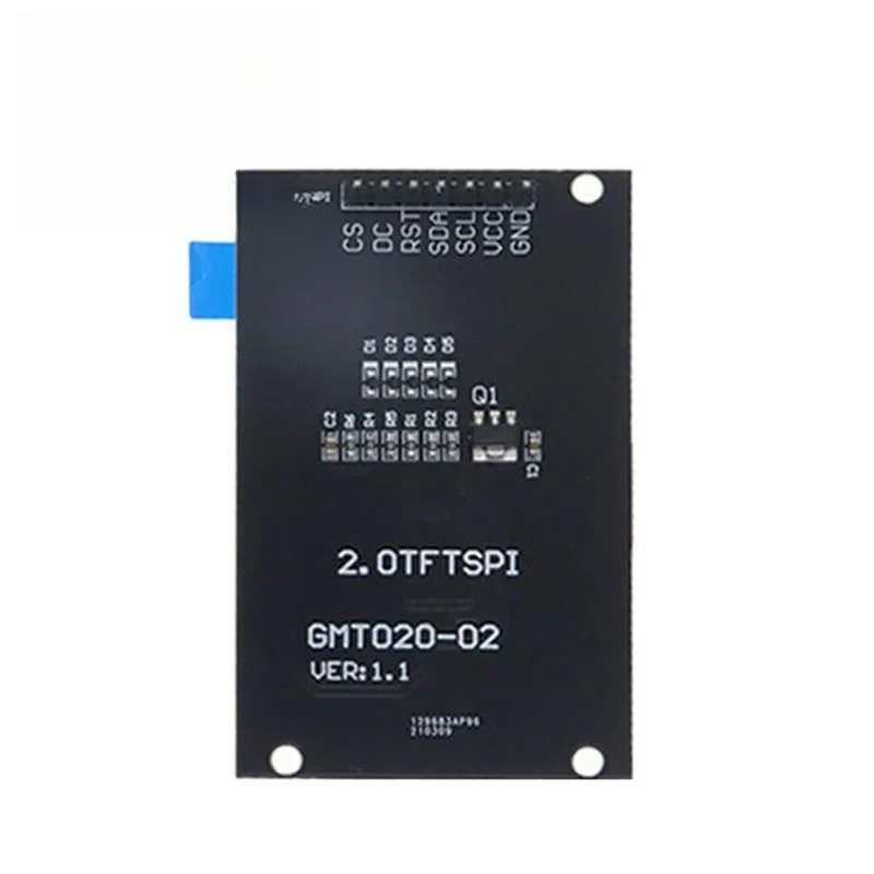 2.0 Polegada tft display oled lcd drive ic st7789v 240rgbx240 spi dot-para arduio interface cor módulo amplificador completo som led