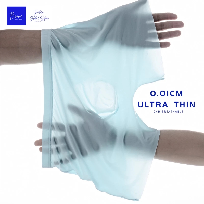 1pc Heren Boxers Shorts Ijs Zijde Mannen Slipje Naadloze Sexy Ondergoed Man Onderbroek Slipje Mannelijke Antibacteriële Ademende Slips