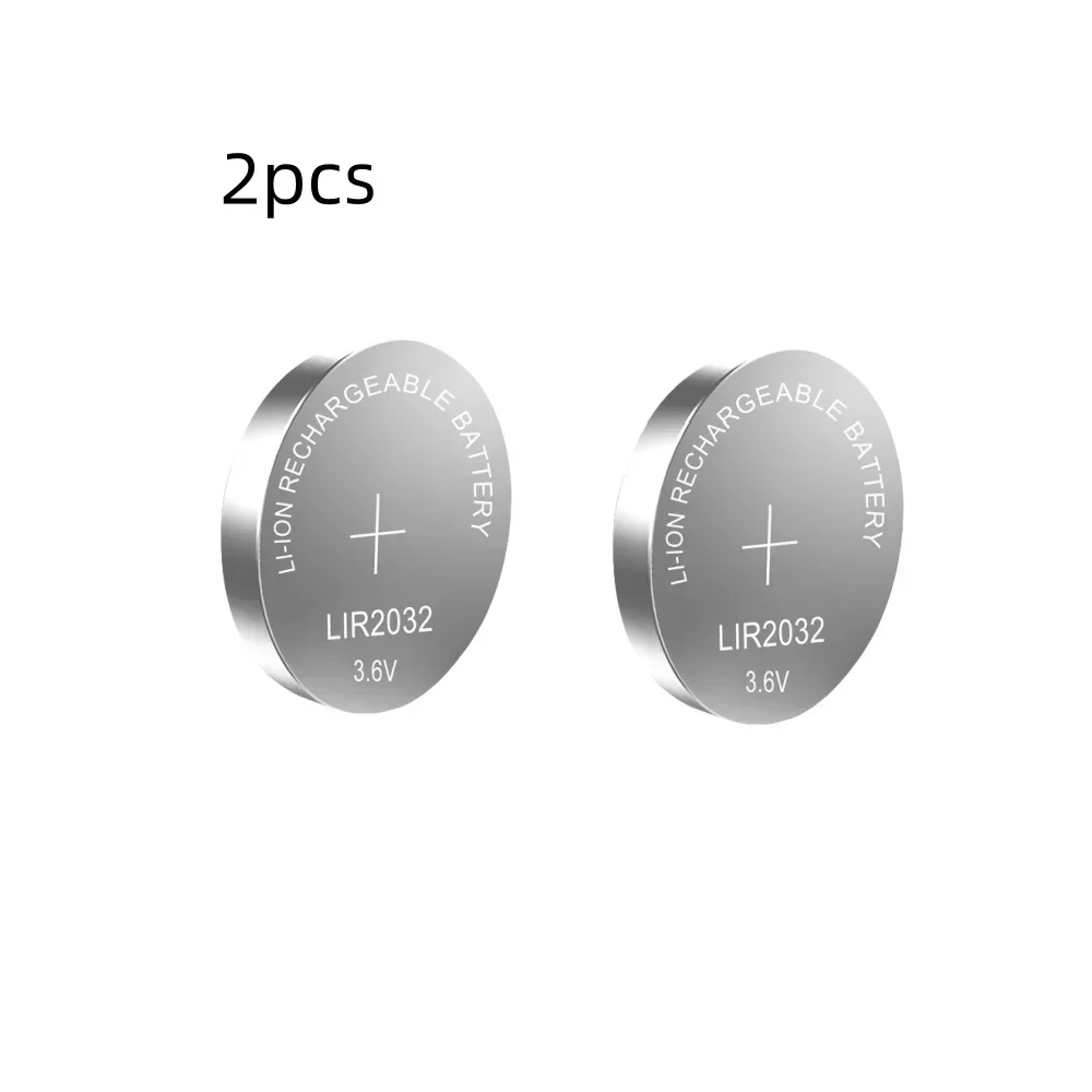 2-50PCS LIR2032  Rechargeable Lithium  Battery 2032 charging Can Replace 3.6v 40mAH CR2032 for watches Coin Battery