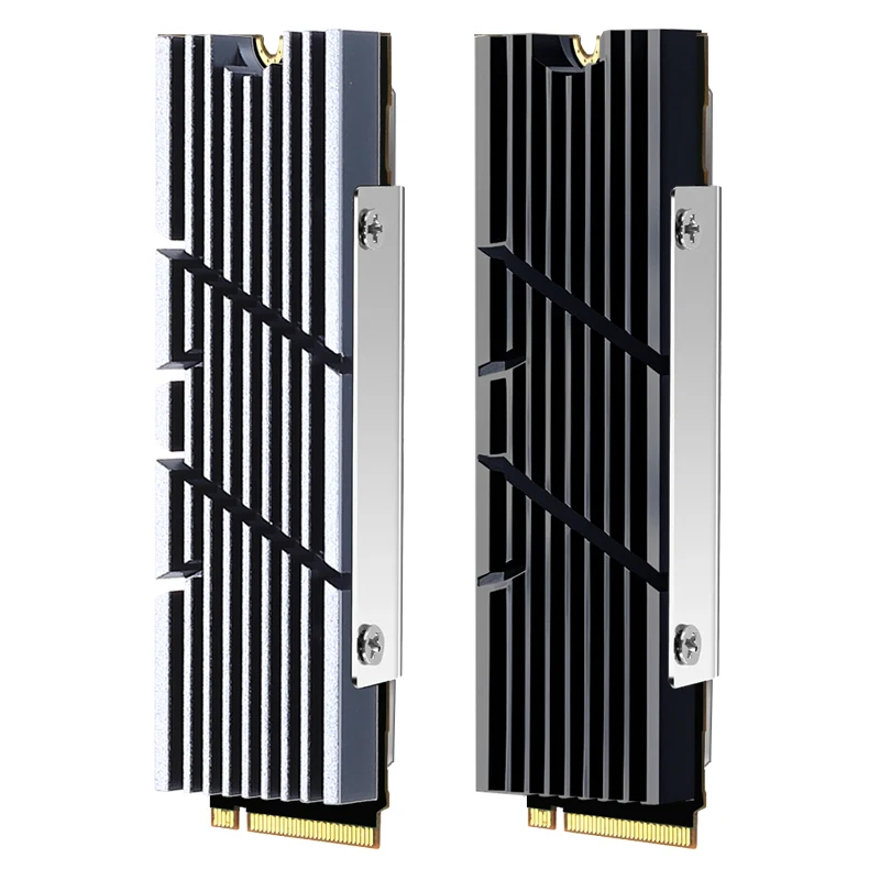 GPUHOLD Aluminum M.2 Hard Disk Heat Sinks With Thermal Pad NVME NGFF 2280 M.2 Hard Disk Radiator for Desktop M.2 SSD Cooler