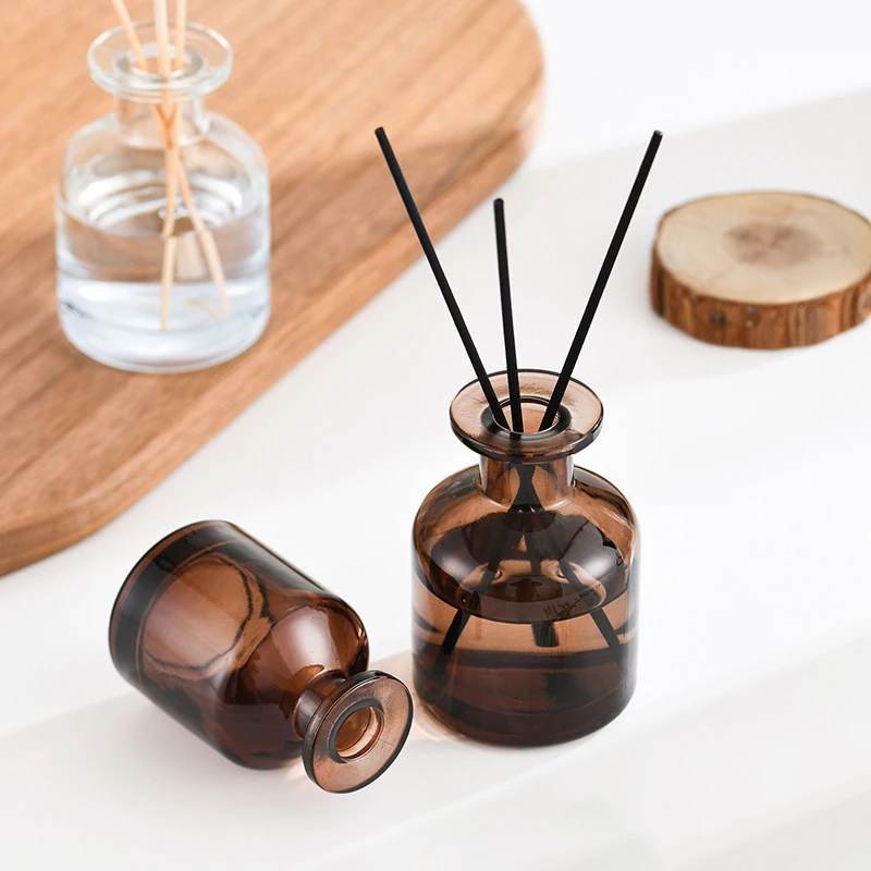 1 ชิ้น 50 มิลลิลิตรน้ําหอม Diffuser ขวดของขวัญแก้วคอนเทนเนอร์ Reed Diffuser ขวดน้ํามันหอมระเหยน้ํามัน Diffusers Sticks