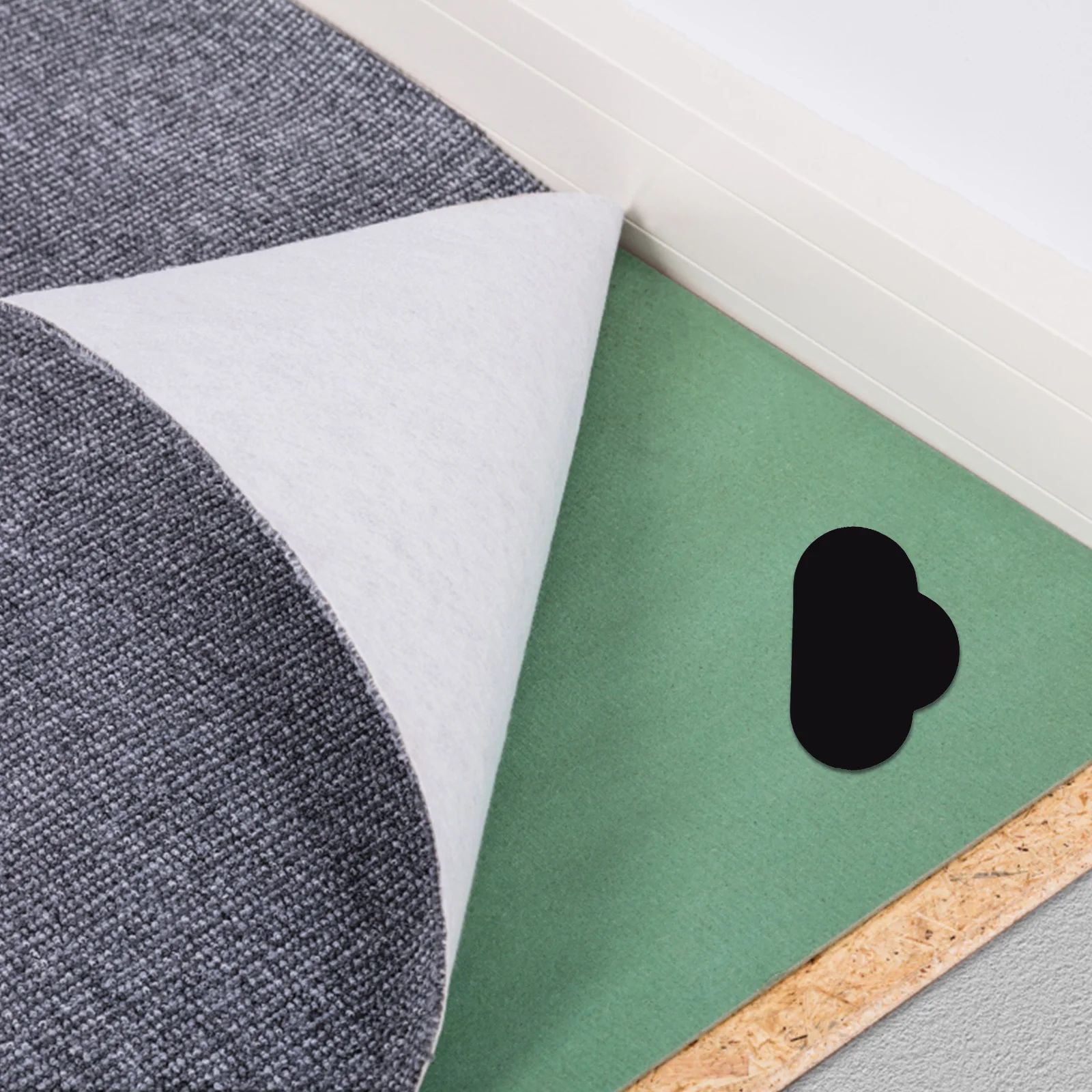 16Pcs Carpet Gripper Pads Rug Tape Stickers Heart Cloud Shape Non Slip Rug Holders for Hardwood Floors Tiles Non Slip