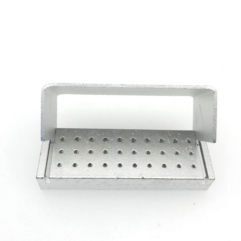 30 furos de alumínio dental bur burs titular bloco caixa desinfecção dental autoclave