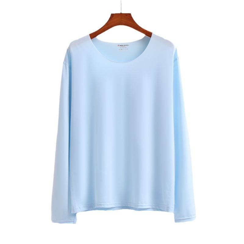 Pijamas de seda de hielo de talla grande para hombre, camisa y pantalones lisos, conjunto de Pijamas de 2 uds, ropa de casa fina, ropa de dormir, traje de dormir de verano