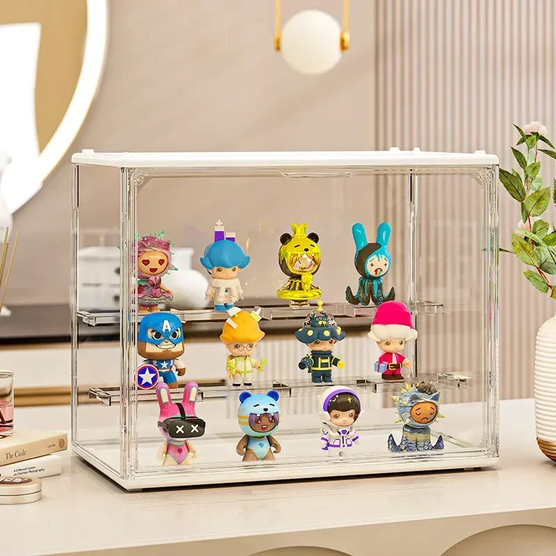 収集可能な置物用のアクリルショーケース,1ピース,透明なディスプレイ,ブラインドボックスのおもちゃ,美的部屋の装飾,家の装飾,棚の装飾