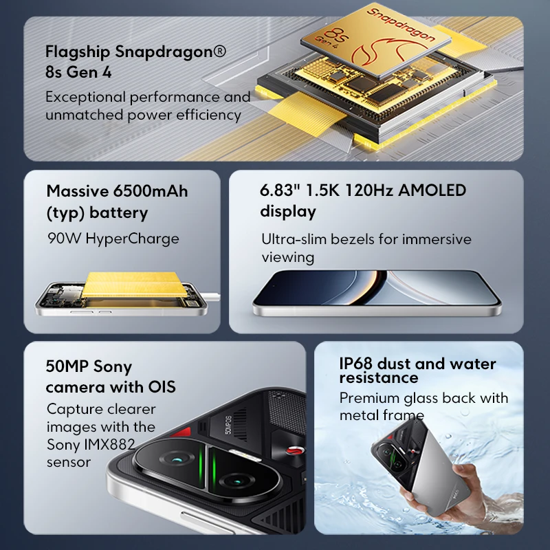 【World Premiere】POCO F7 5G Global Version Snapdragon® 8s Gen 4 NFC 6.83 1.5K AMOLED Display 50MP Camera OIS 6500mAh Smartphone