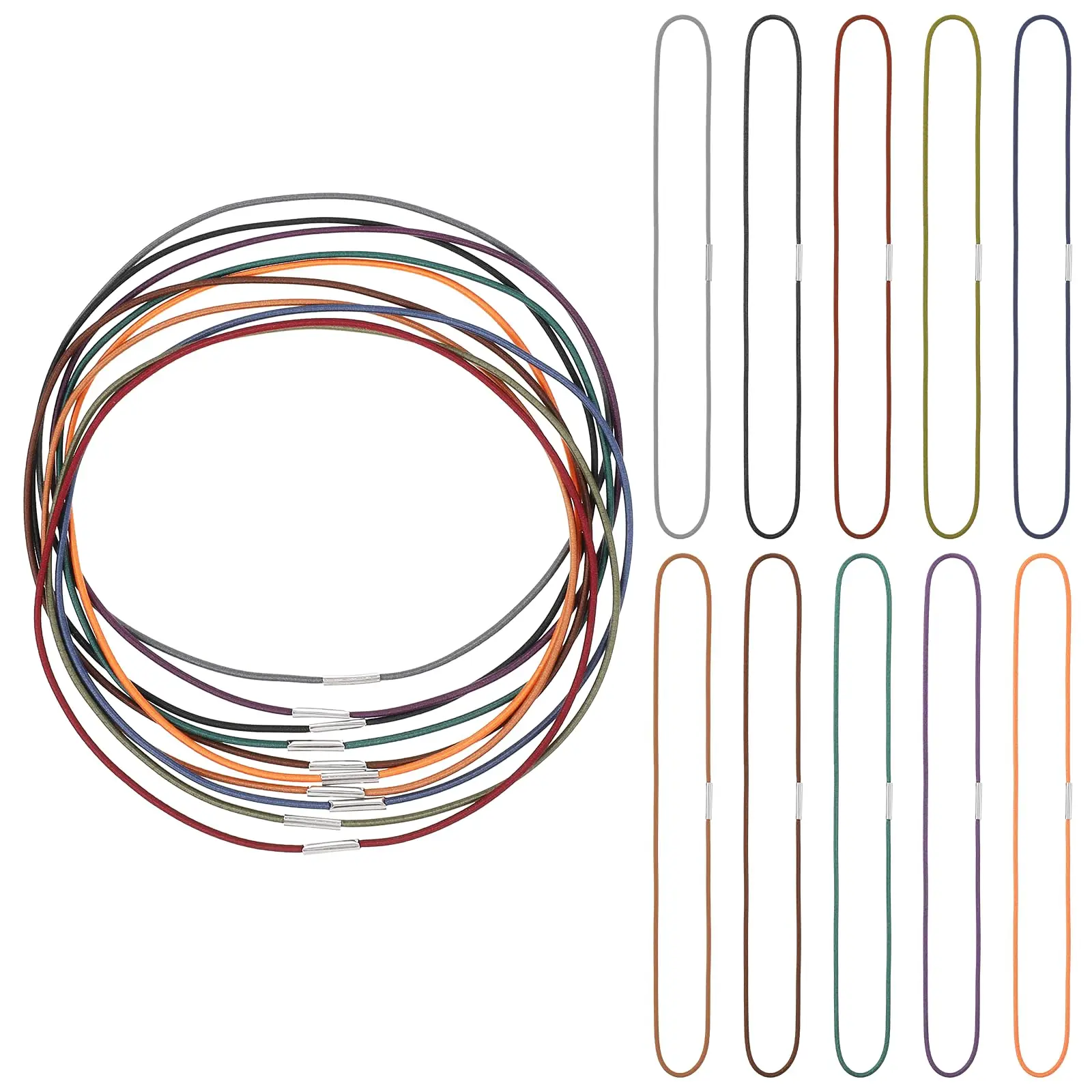 5 Pieces a Set Spare Rubber Band Leather Notebook Accessory for Travelers Notebook Repair Elastic String Bungee Cord
