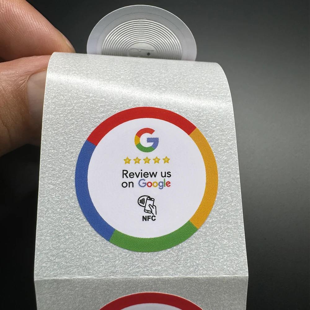 10/30 pces impulsionar revisão nfc adesivo google google revisão nfc adesivo aumentar suas comentários google tocar para revisão cartões nfc tag